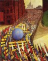 may day procession in moscow 1956 Diego Rivera